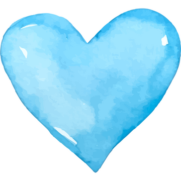Perr Cherry sky Blue Heart