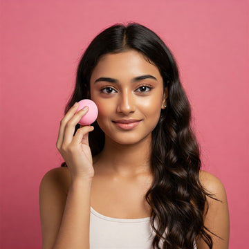 A girl with a blender