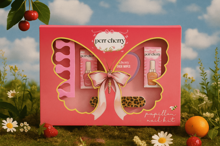 Papillon Nail Kit - Pack of 5 - Perr Cherry