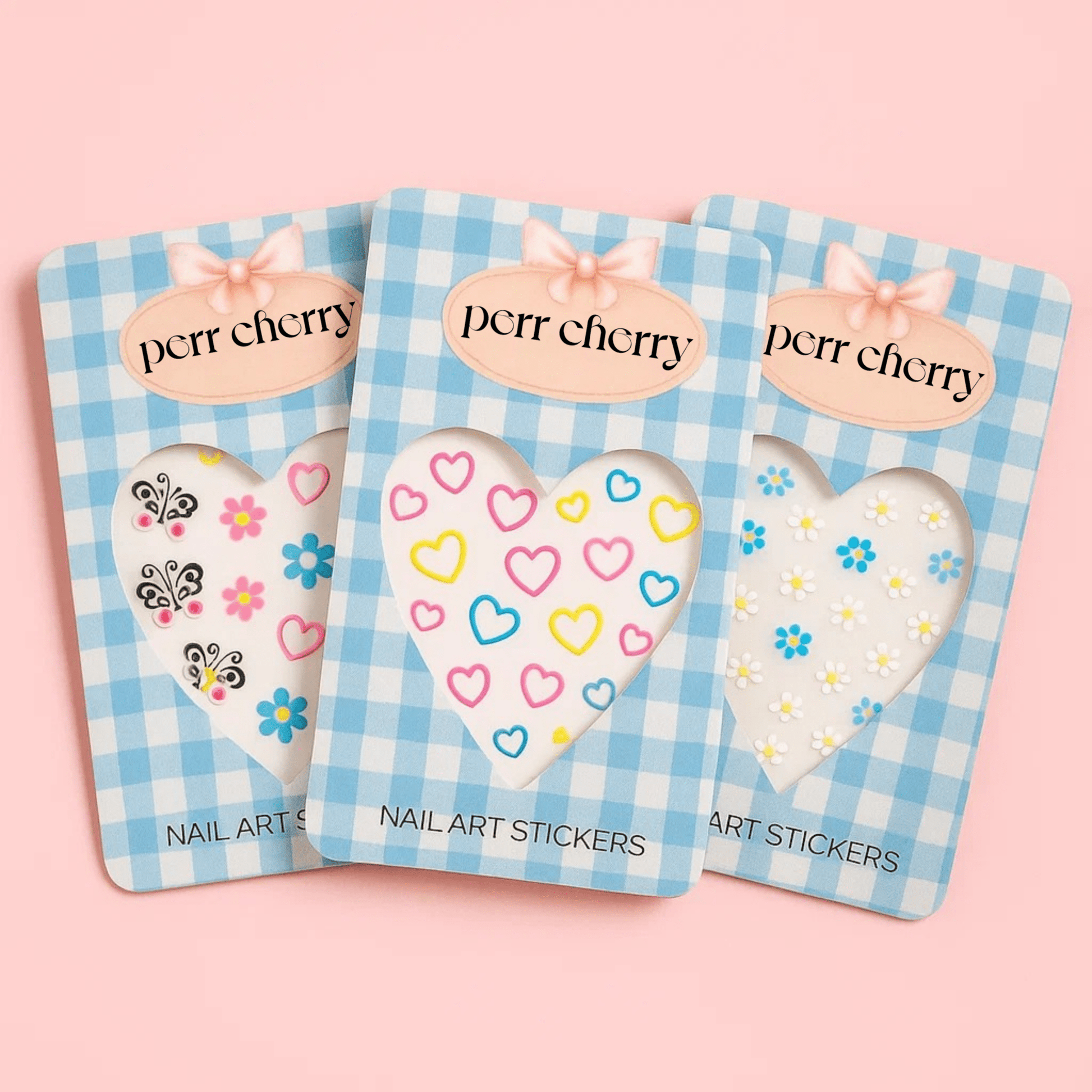 Nail Art Sticker - Pack of 3 - Perr Cherry