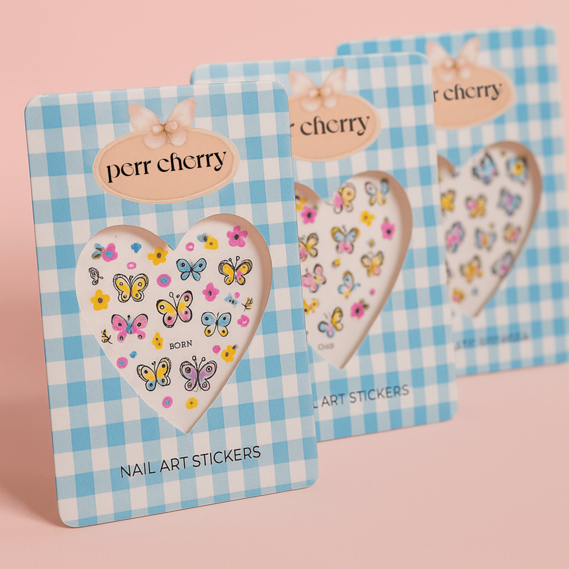 Nail Art Sticker - Pack of 3 - Perr Cherry