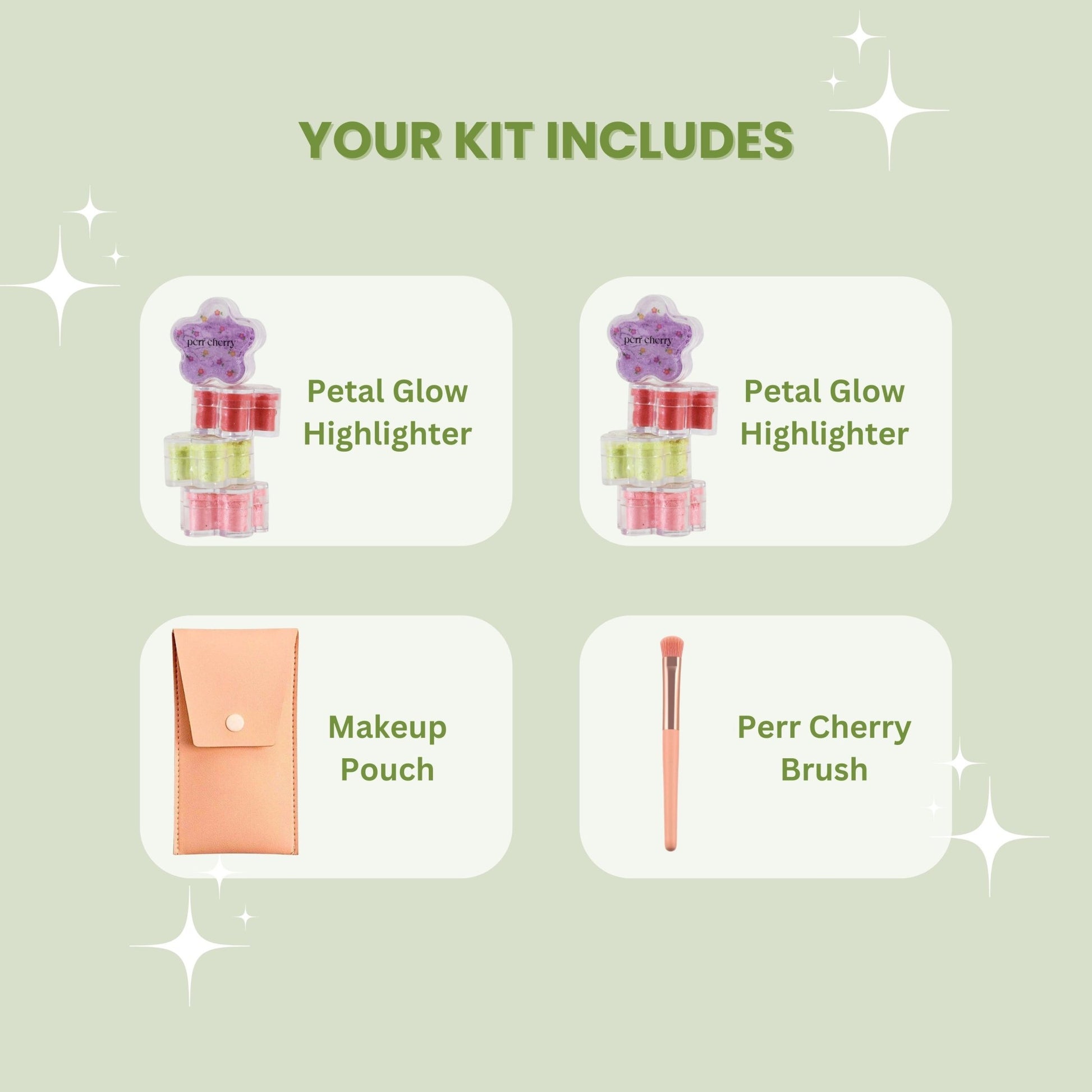 Lustre Glow Pouch - Set Of 4 - Perr Cherry