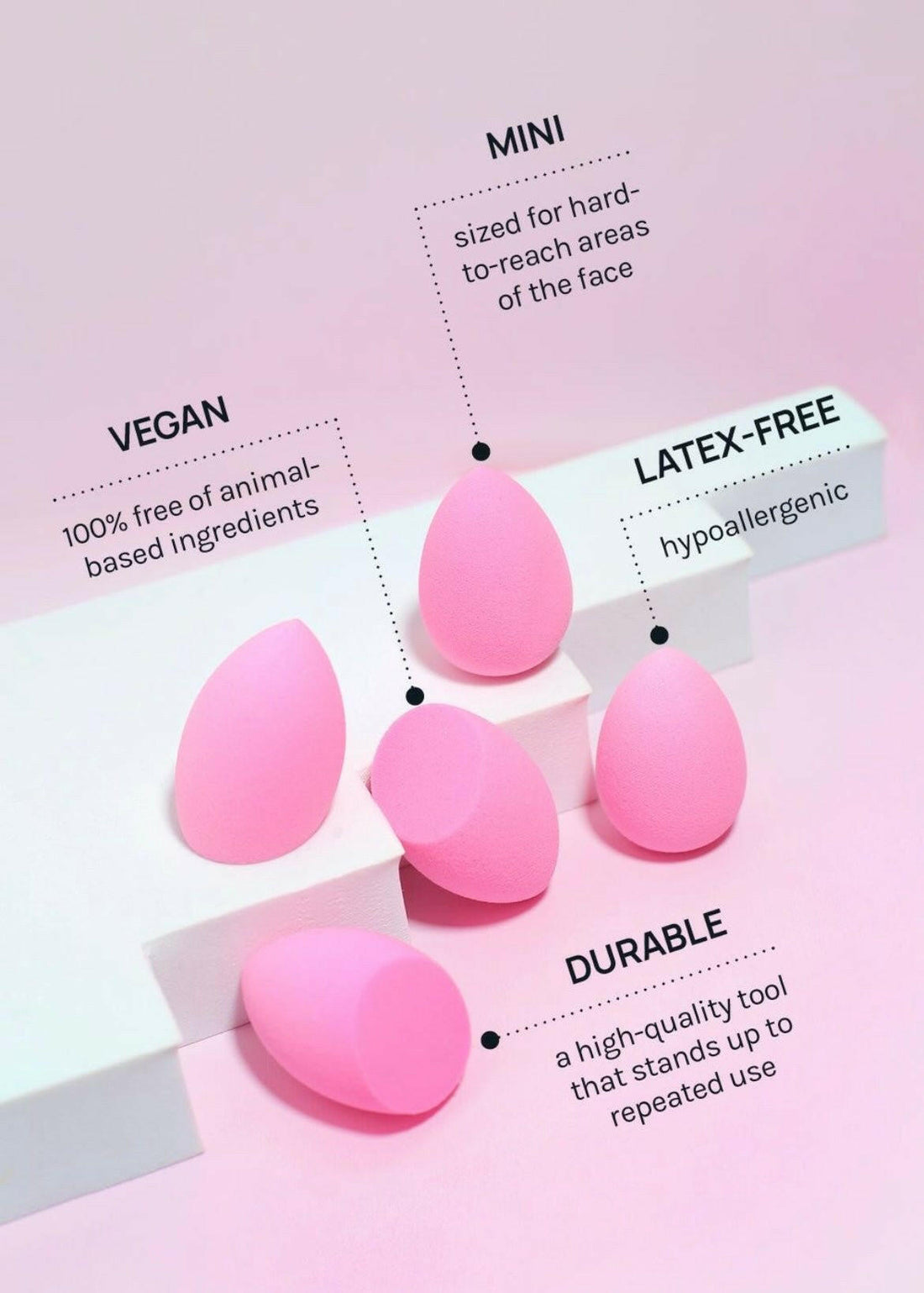 Mini Beauty Blender - Pack of 3 - Perr Cherry